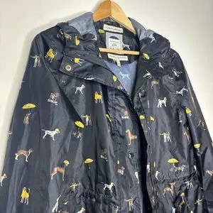 Dog Print Joules Dog Raincoat Navy Joules Jackets Coats Joules